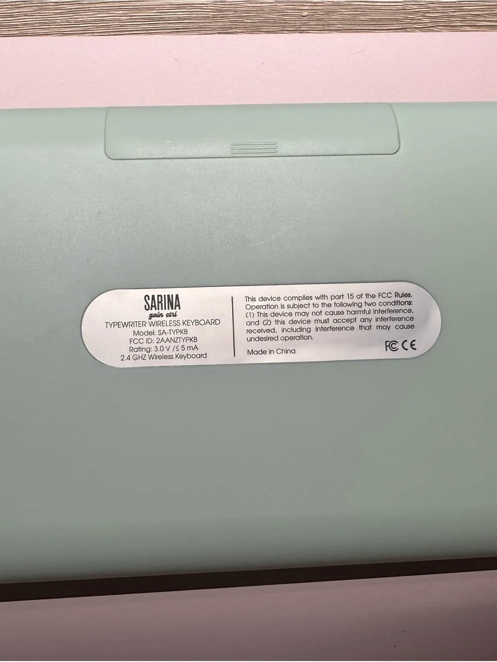 Pastel Mint & Lavender Round-Key Wireless Keyboard
